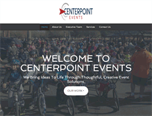 Tablet Screenshot of centerpointevents.com